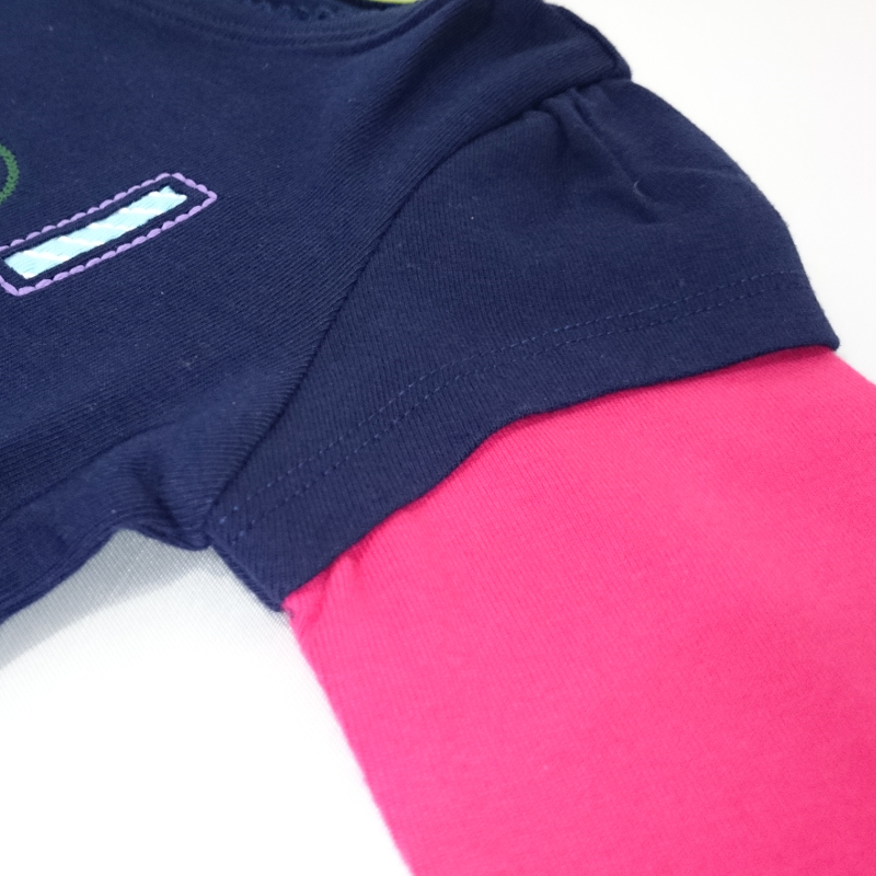 長袖Tシャツ-子供用(紺・ピンク) － LONG T-SHIRT CHILD BLUE&PINK | JIM THOMPSON の通販店舗