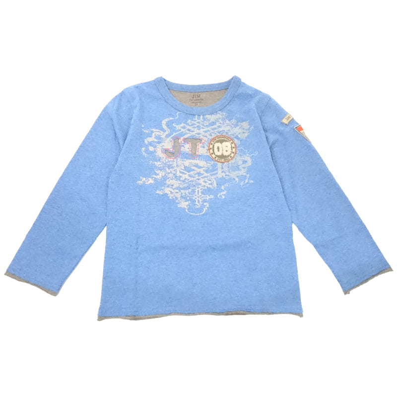 長袖Tシャツ-子供用(青) － LONG T-SHIRT CHILD BLUE