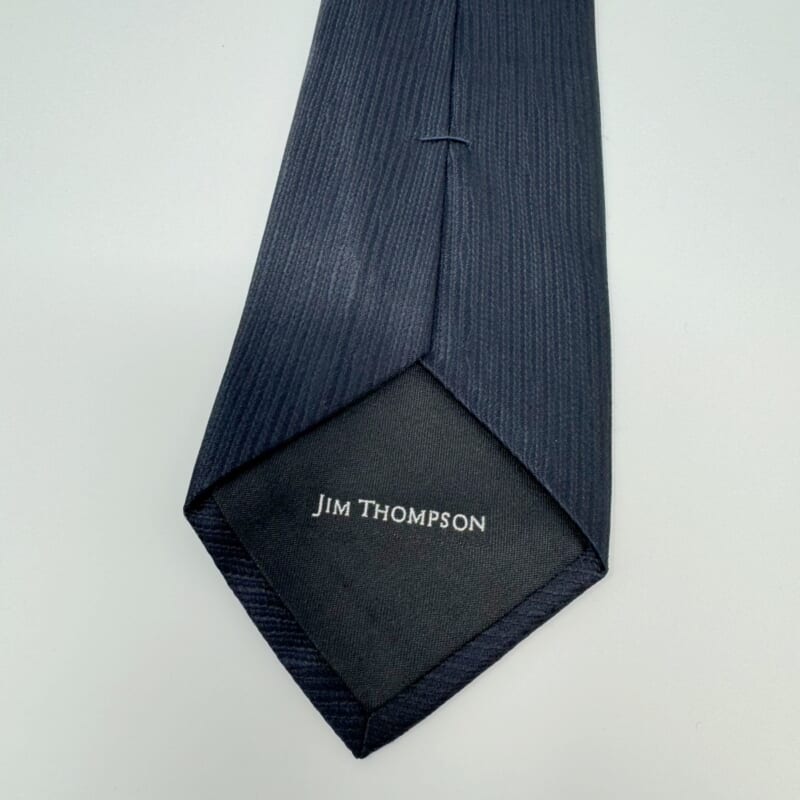 ジムトンプソンネクタイ（Jim Thompson necktie）-縦ストライプ・濃紺