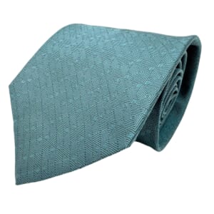 ジムトンプソンネクタイ（Jim Thompson necktie）-無地|パターン柄・青緑