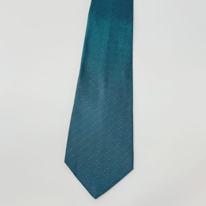 ジムトンプソンネクタイ（Jim Thompson necktie）-無地|パターン柄・青緑