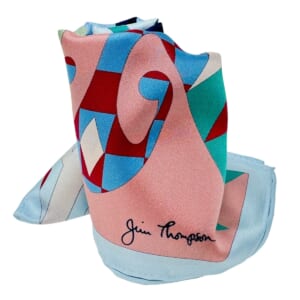 ジムトンプソンスカーフ（Jim Thompson scarf）-水色