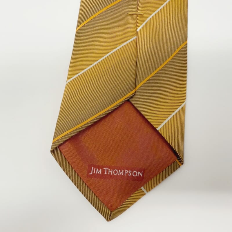 ジムトンプソンネクタイ（Jim Thompson necktie）-ストライプ｜オレンジ