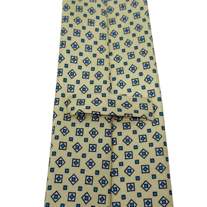 ジムトンプソンネクタイ（Jim Thompson necktie）-小紋柄｜黄色