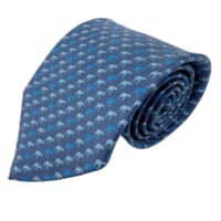 シルクネクタイ（象柄・ブルー） – ジムトンプソン | JIM THOMPSON の