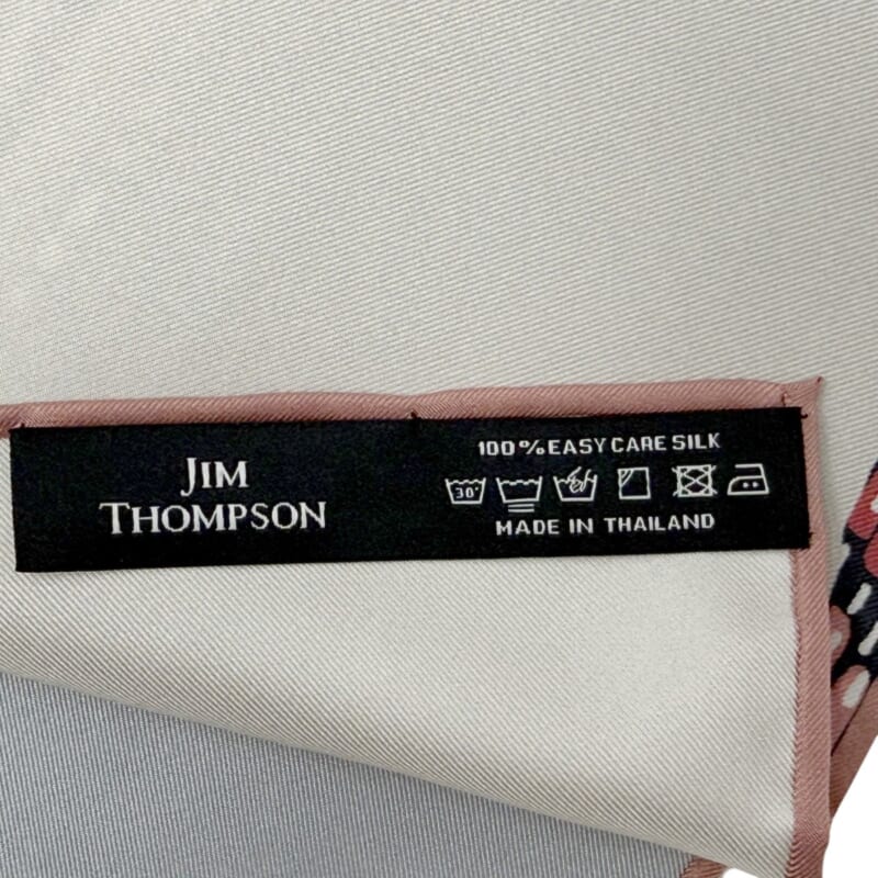 ジムトンプソンスカーフ（Jim Thompson scarf）-スカイグレー・ベージュ
