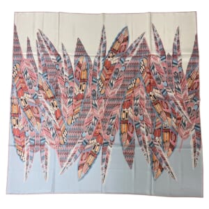 ジムトンプソンスカーフ（Jim Thompson scarf）-スカイグレー・ベージュ