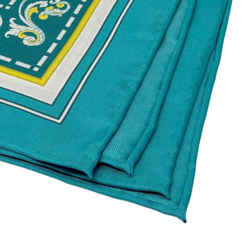 ジムトンプソンスカーフ（Jim Thompson scarf）-グリーン・黄色