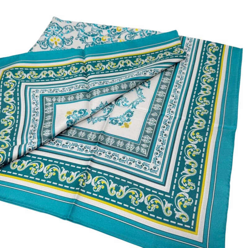 ジムトンプソンスカーフ（Jim Thompson scarf）-グリーン・黄色