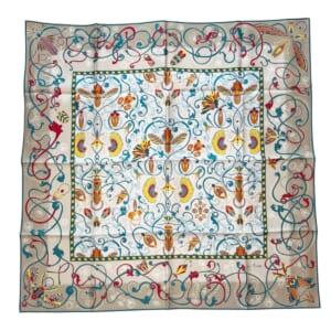 ジムトンプソンスカーフ（Jim Thompson scarf）-RWQAV_ECRU