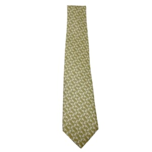 ジムトンプソンネクタイ（Jim Thompson necktie）-象柄｜ベージュ