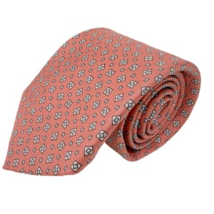 ジムトンプソンネクタイ（Jim Thompson necktie）-小紋柄｜ピンク