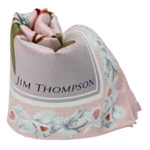 ジムトンプソンスカーフ（Jim Thompson scarf）-花柄｜ピンク