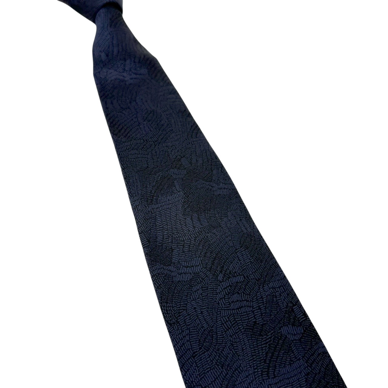 ジムトンプソンネクタイ(Jim Thompson necktie)-ジャガード|ダークネイビー