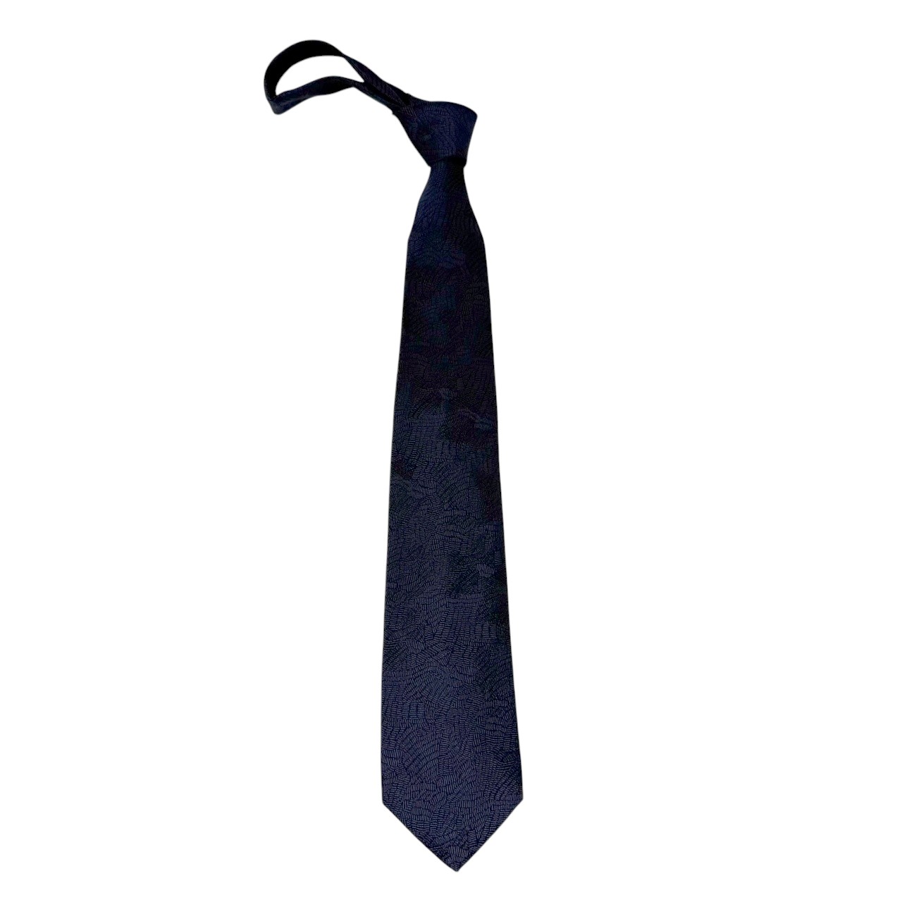 ジムトンプソンネクタイ(Jim Thompson necktie)-ジャガード|ダークネイビー