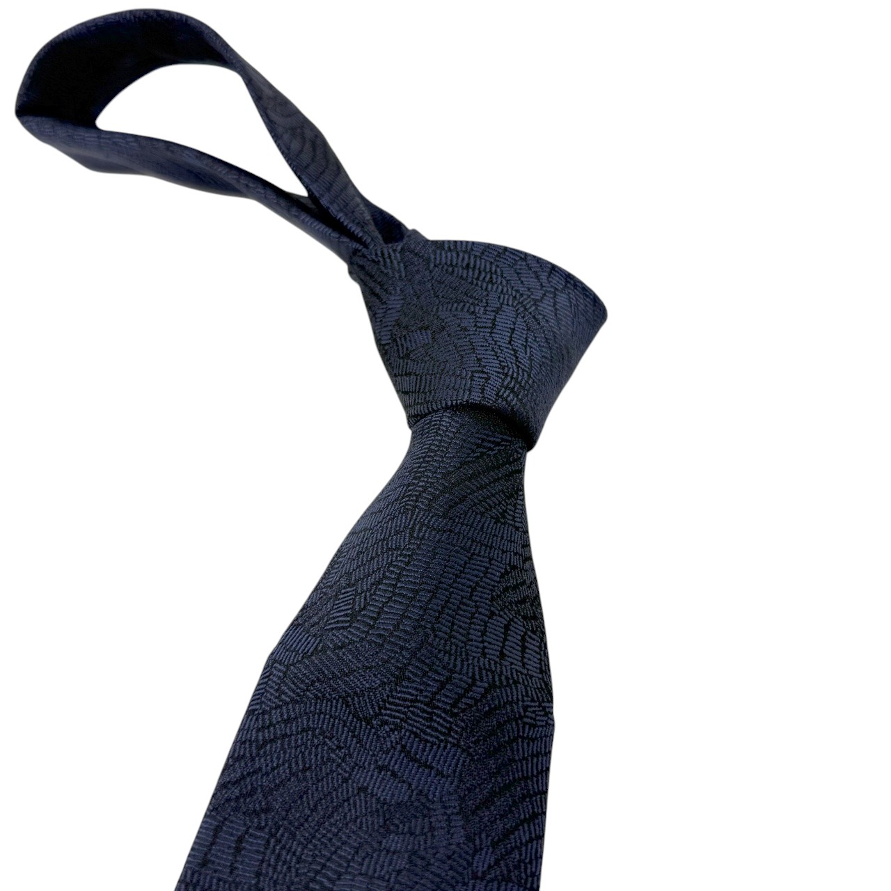 ジムトンプソンネクタイ(Jim Thompson necktie)-ジャガード|ダークネイビー