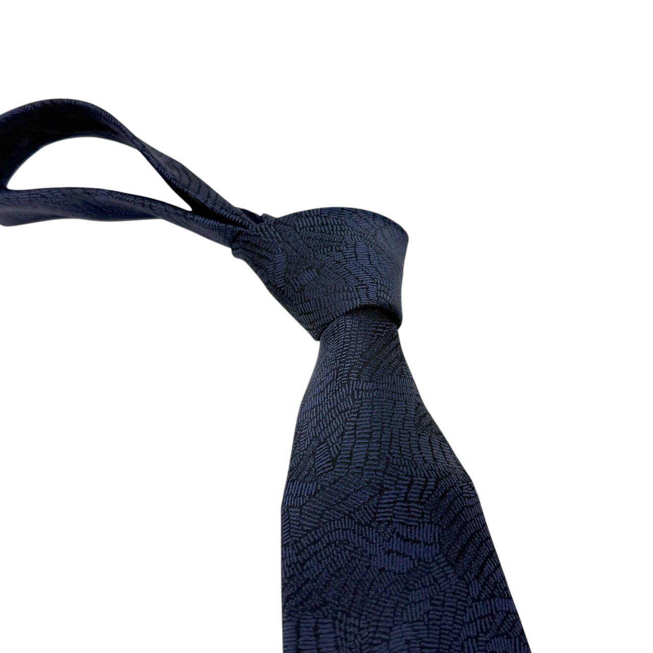 ジムトンプソンネクタイ(Jim Thompson necktie)-ジャガード|ダークネイビー