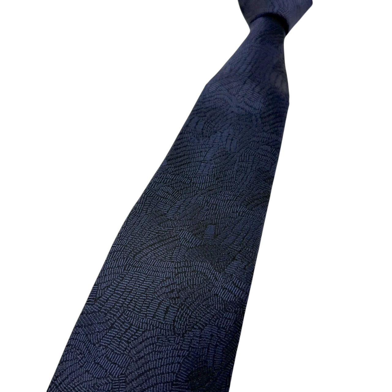 ジムトンプソンネクタイ(Jim Thompson necktie)-ジャガード|ダークネイビー