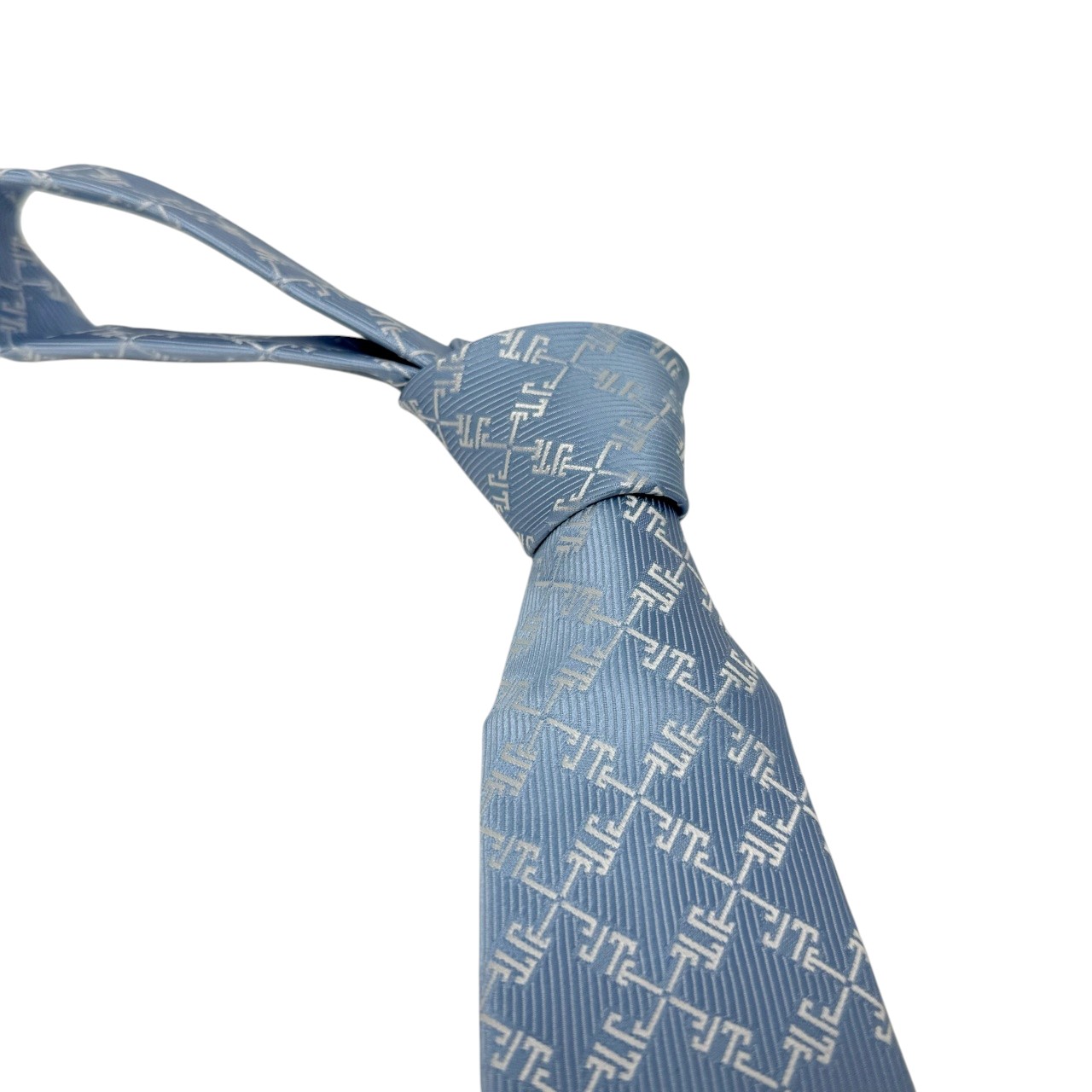 ジムトンプソンネクタイ(Jim Thompson necktie)-モノグラム柄|スカイブルー