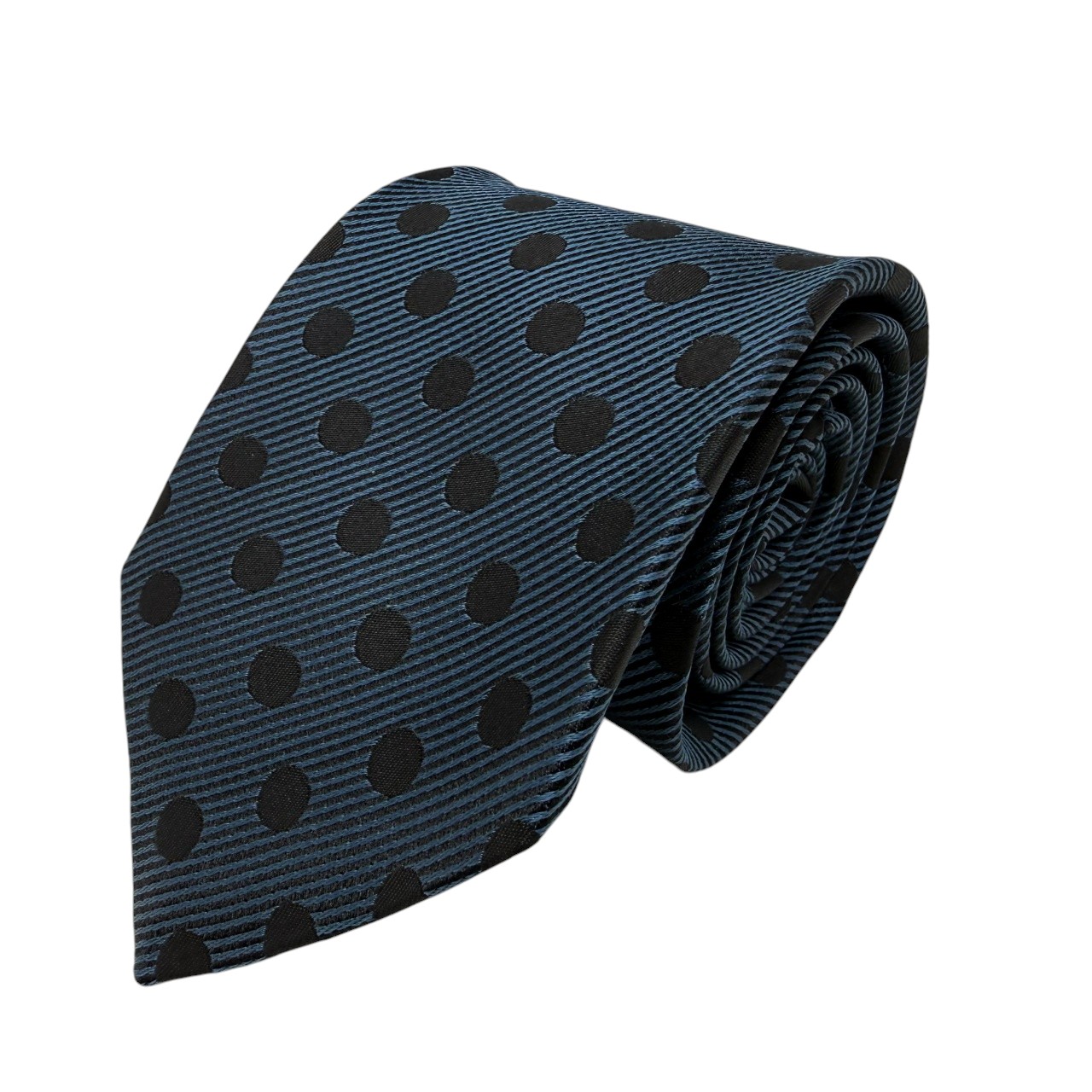 ジムトンプソンネクタイ(Jim Thompson necktie)-ドット|藍色・黒