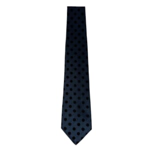 ジムトンプソンネクタイ（Jim Thompson necktie）-ドット｜藍色・黒