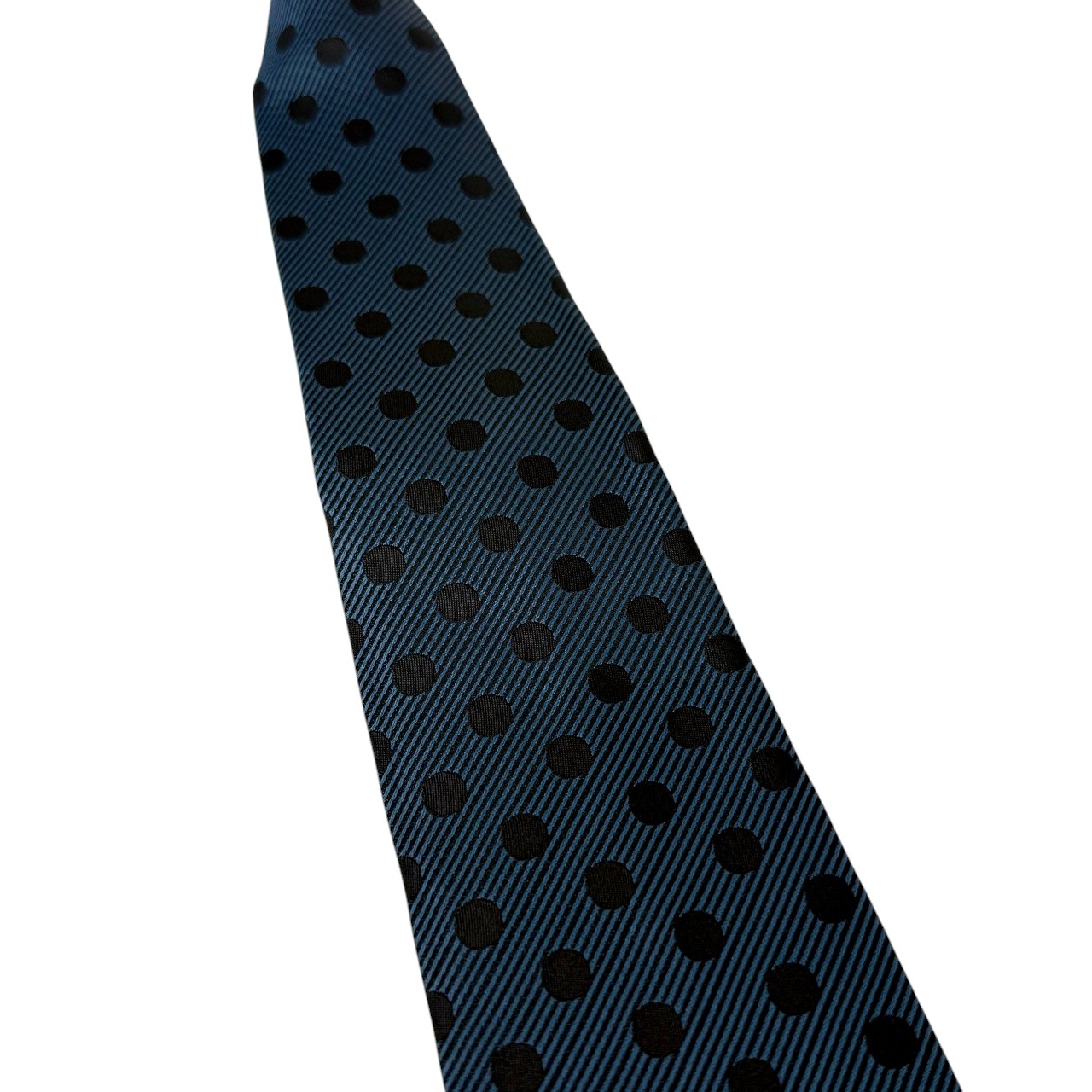 ジムトンプソンネクタイ(Jim Thompson necktie)-ドット|藍色・黒