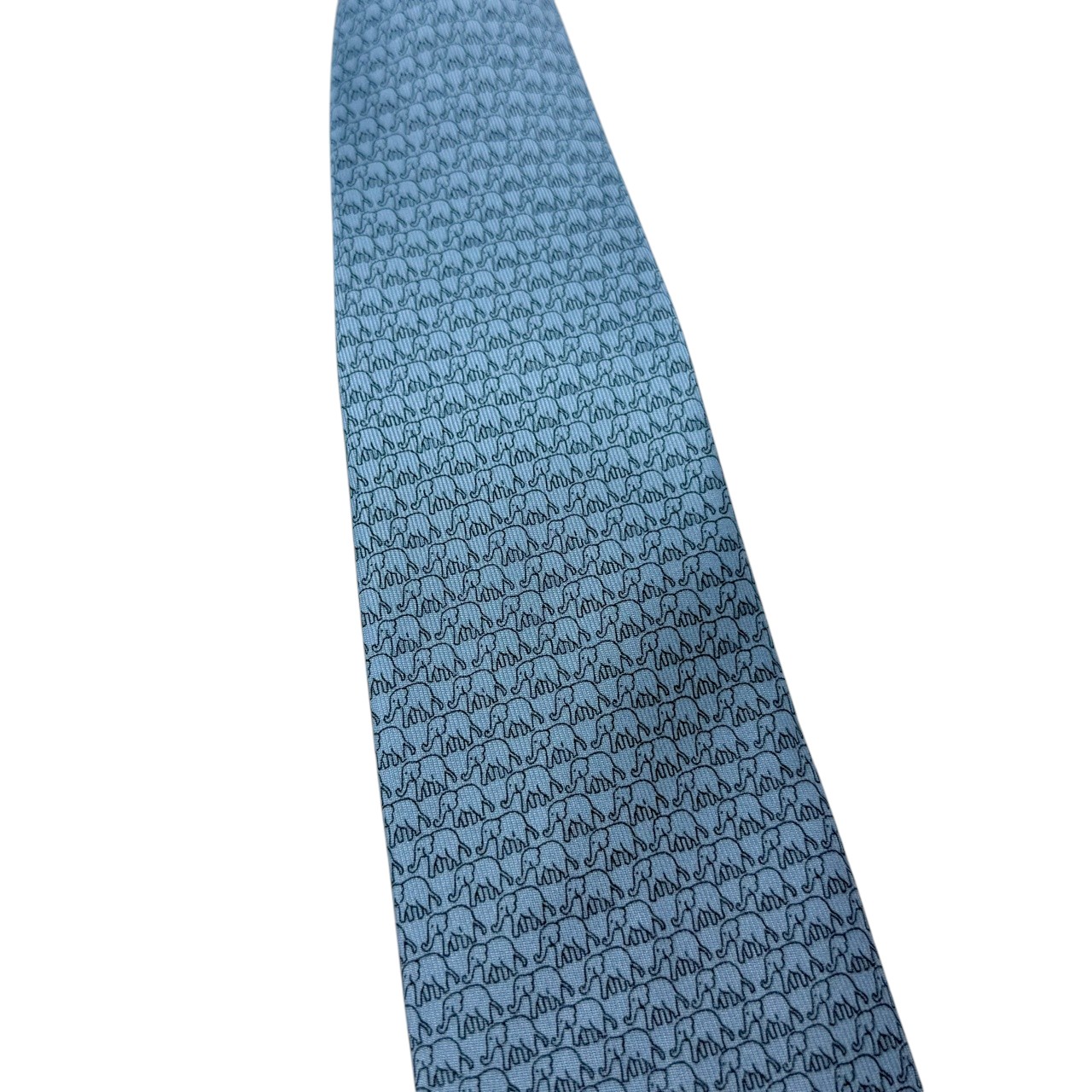 ジムトンプソンネクタイ(Jim Thompson necktie)象柄|ライトブルー