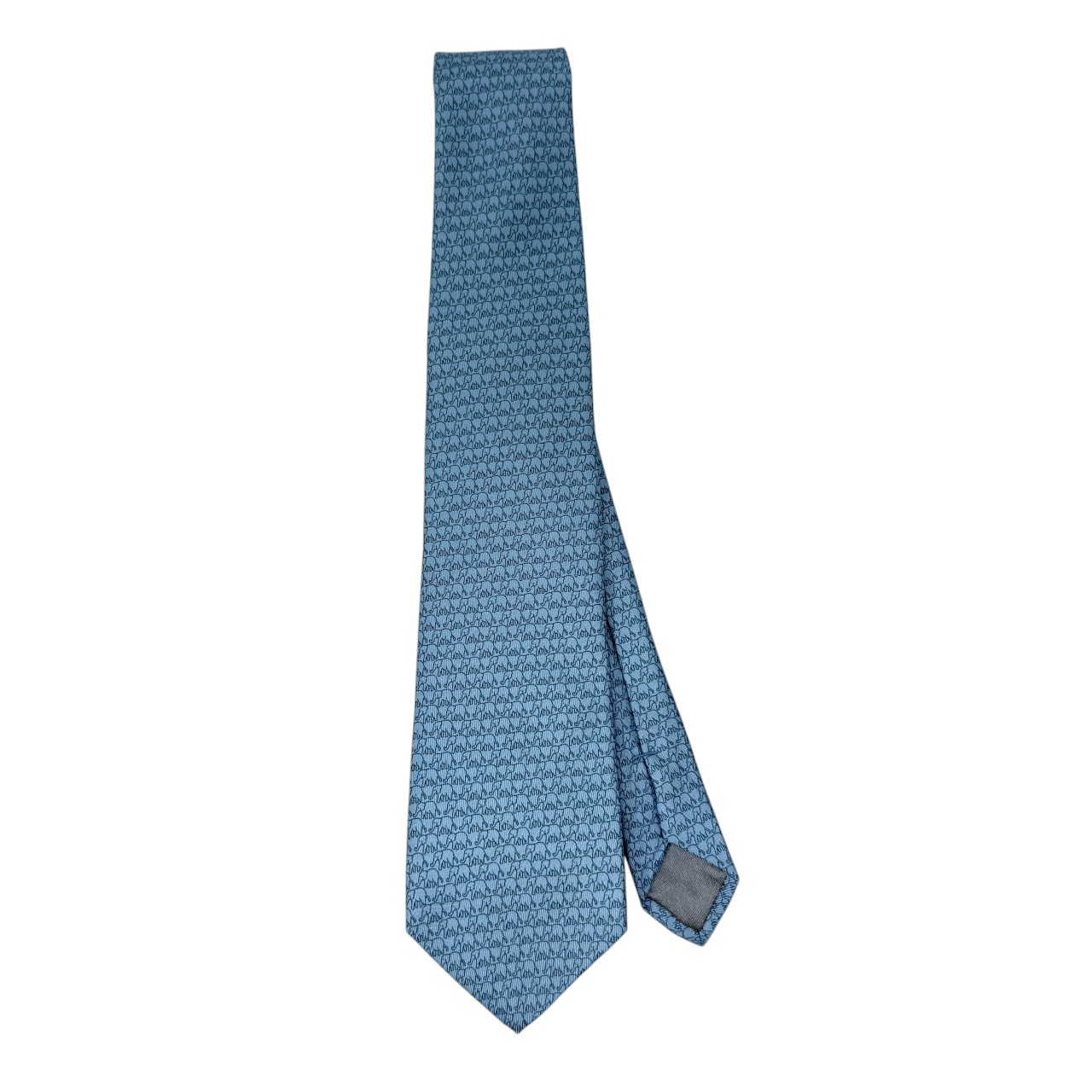 ジムトンプソンネクタイ(Jim Thompson necktie)象柄|ライトブルー