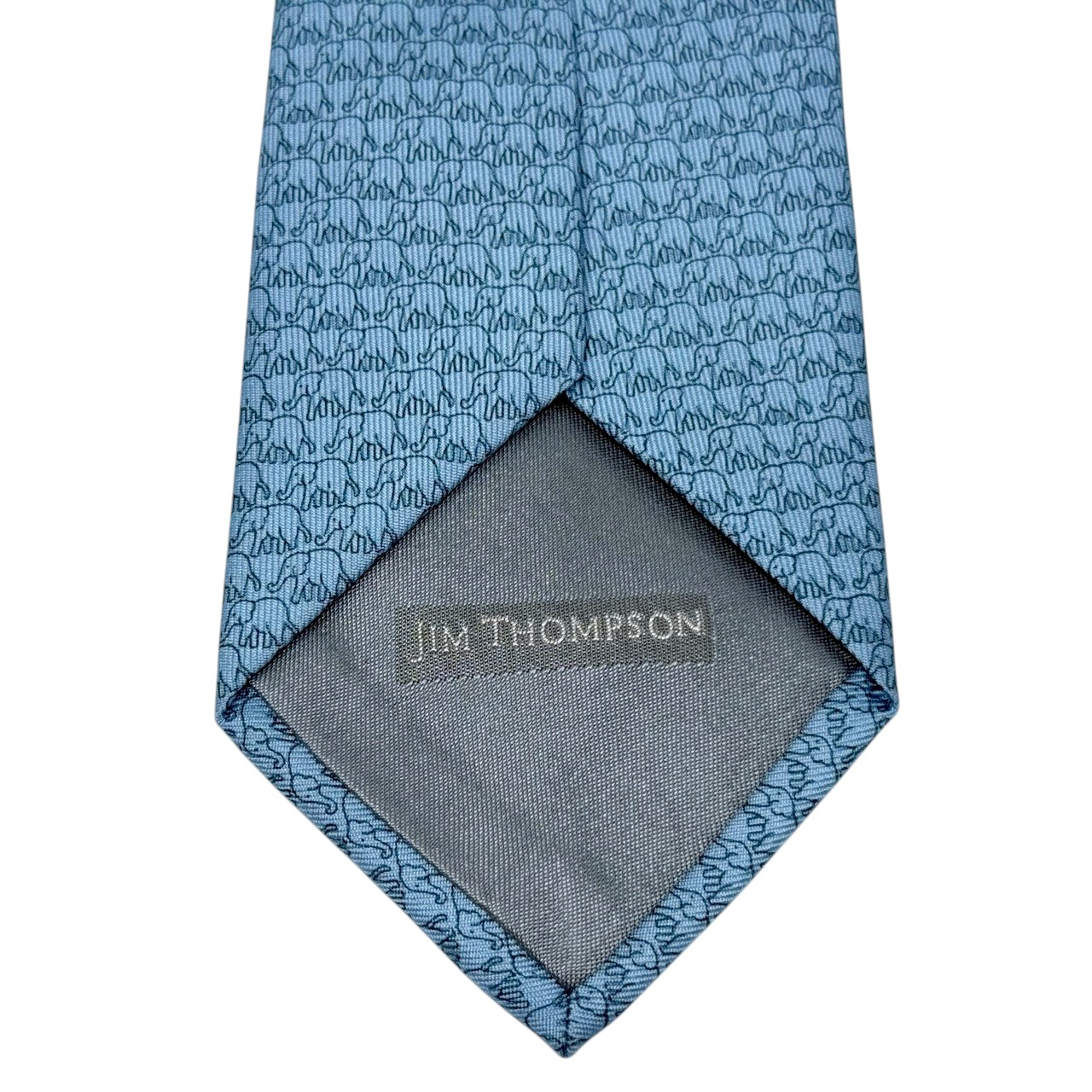 ジムトンプソンネクタイ(Jim Thompson necktie)象柄|ライトブルー