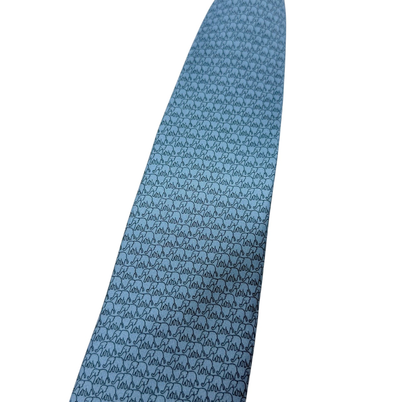 ジムトンプソンネクタイ(Jim Thompson necktie)象柄|ライトブルー