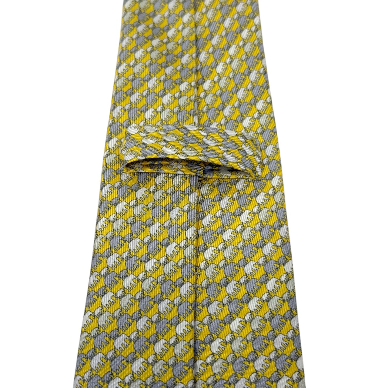 ジムトンプソンネクタイ(Jim Thompson necktie)象柄|イエロー