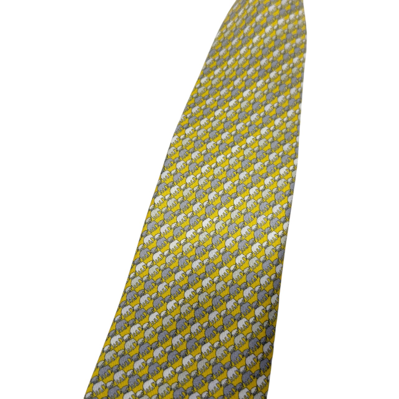 ジムトンプソンネクタイ(Jim Thompson necktie)象柄|イエロー