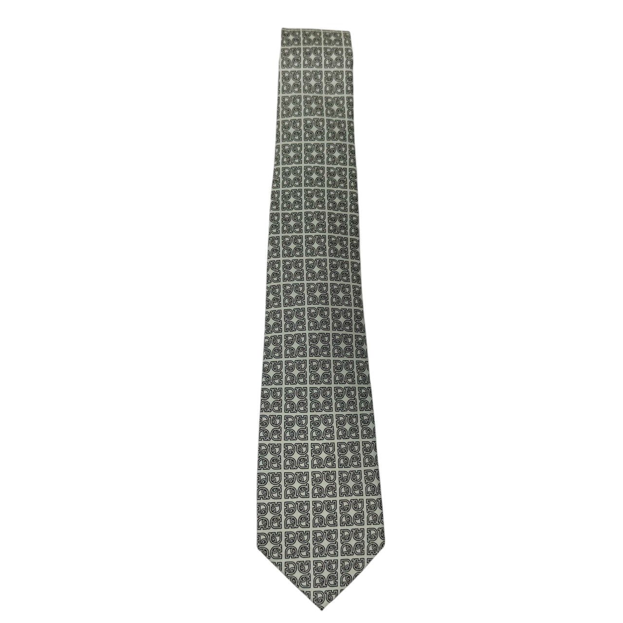 ジムトンプソンネクタイ(Jim Thompson necktie)-モノグラム柄|アイボリー