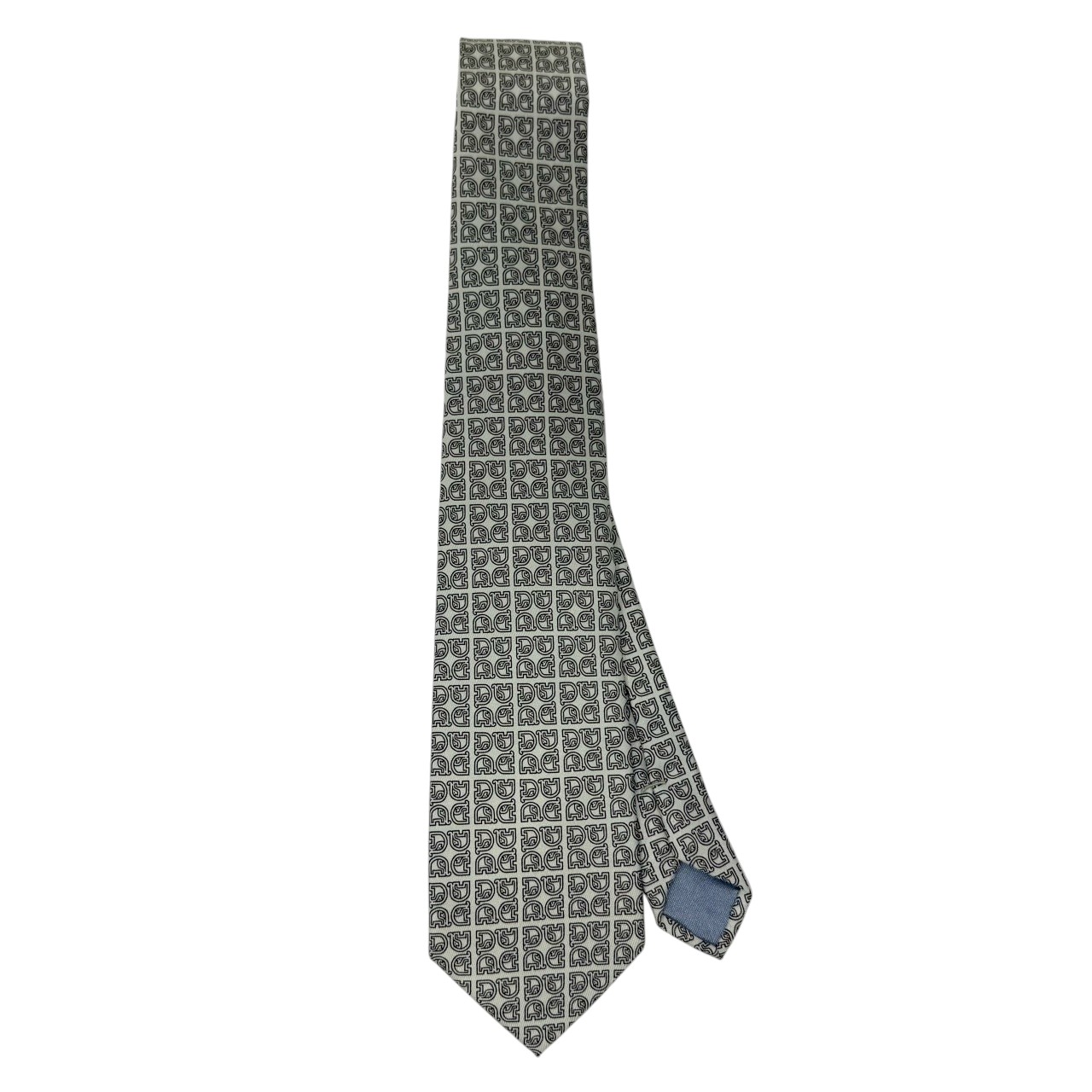 ジムトンプソンネクタイ(Jim Thompson necktie)-モノグラム柄|アイボリー