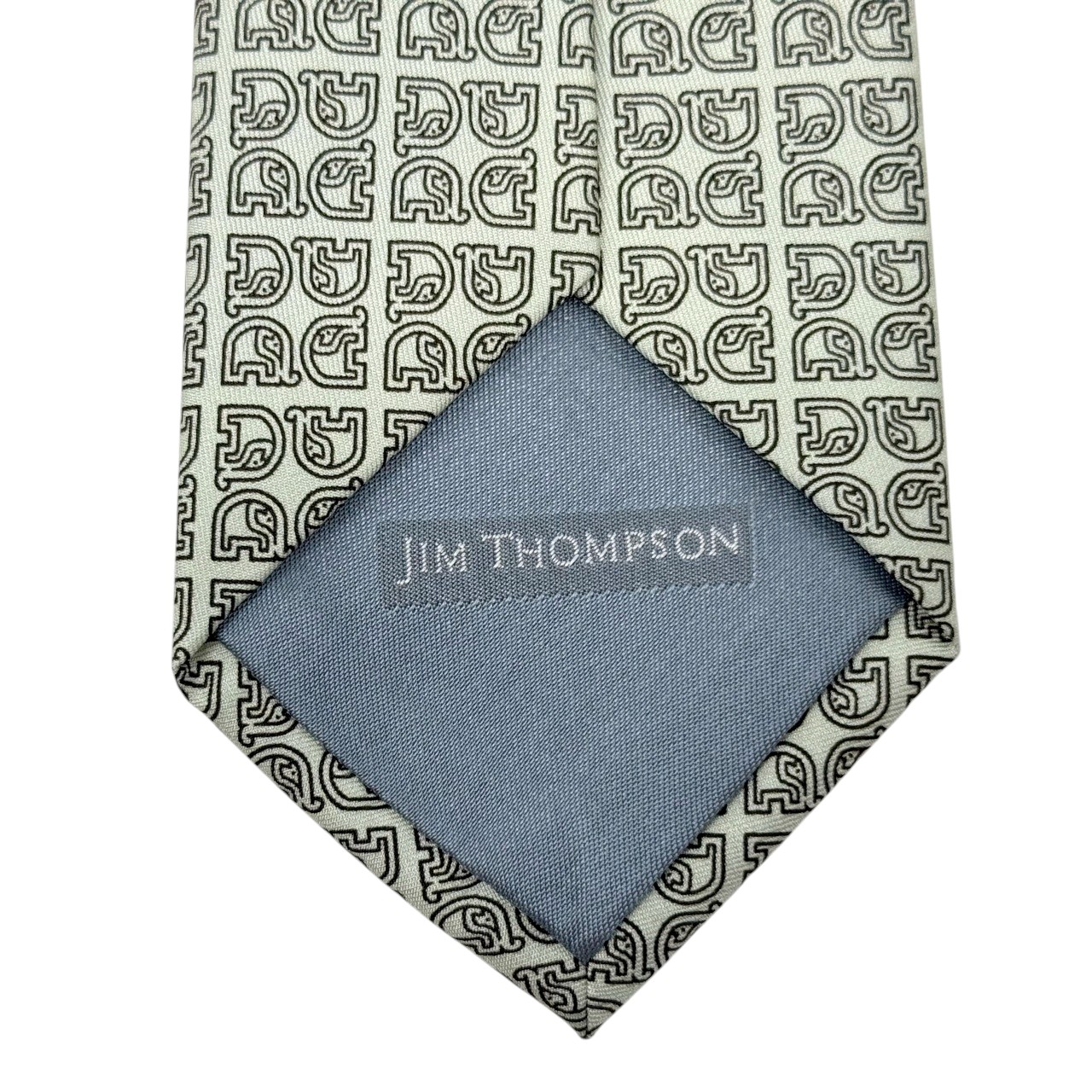 ジムトンプソンネクタイ(Jim Thompson necktie)-モノグラム柄|アイボリー