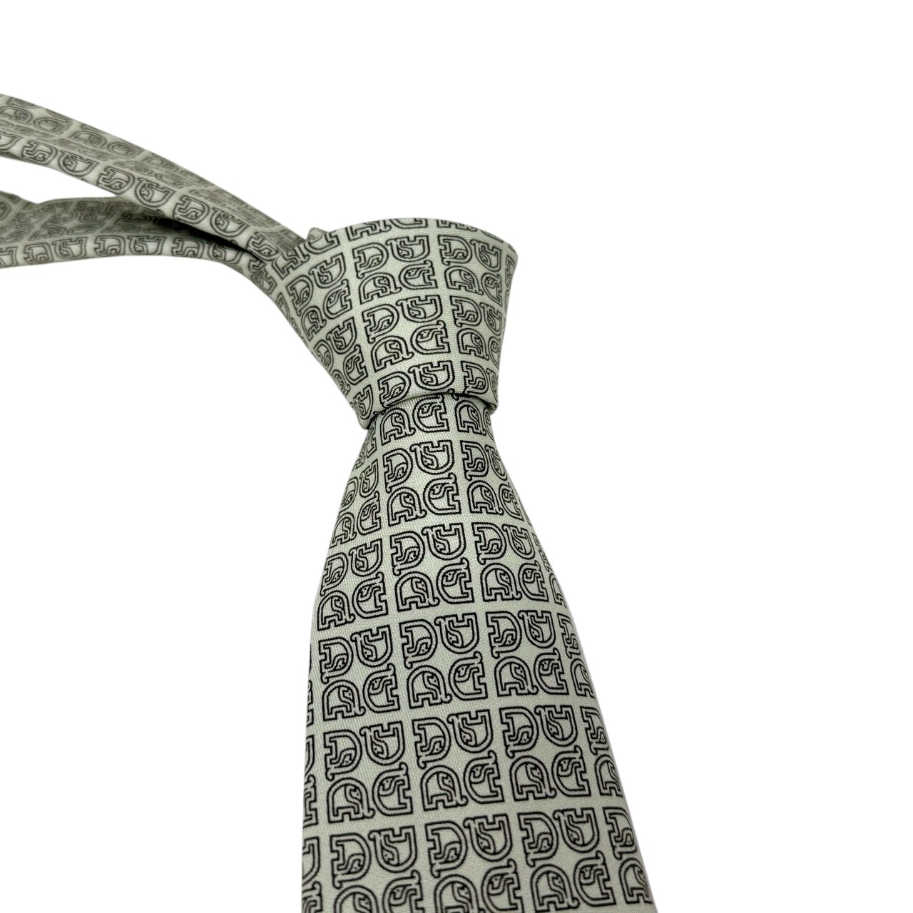 ジムトンプソンネクタイ(Jim Thompson necktie)-モノグラム柄|アイボリー