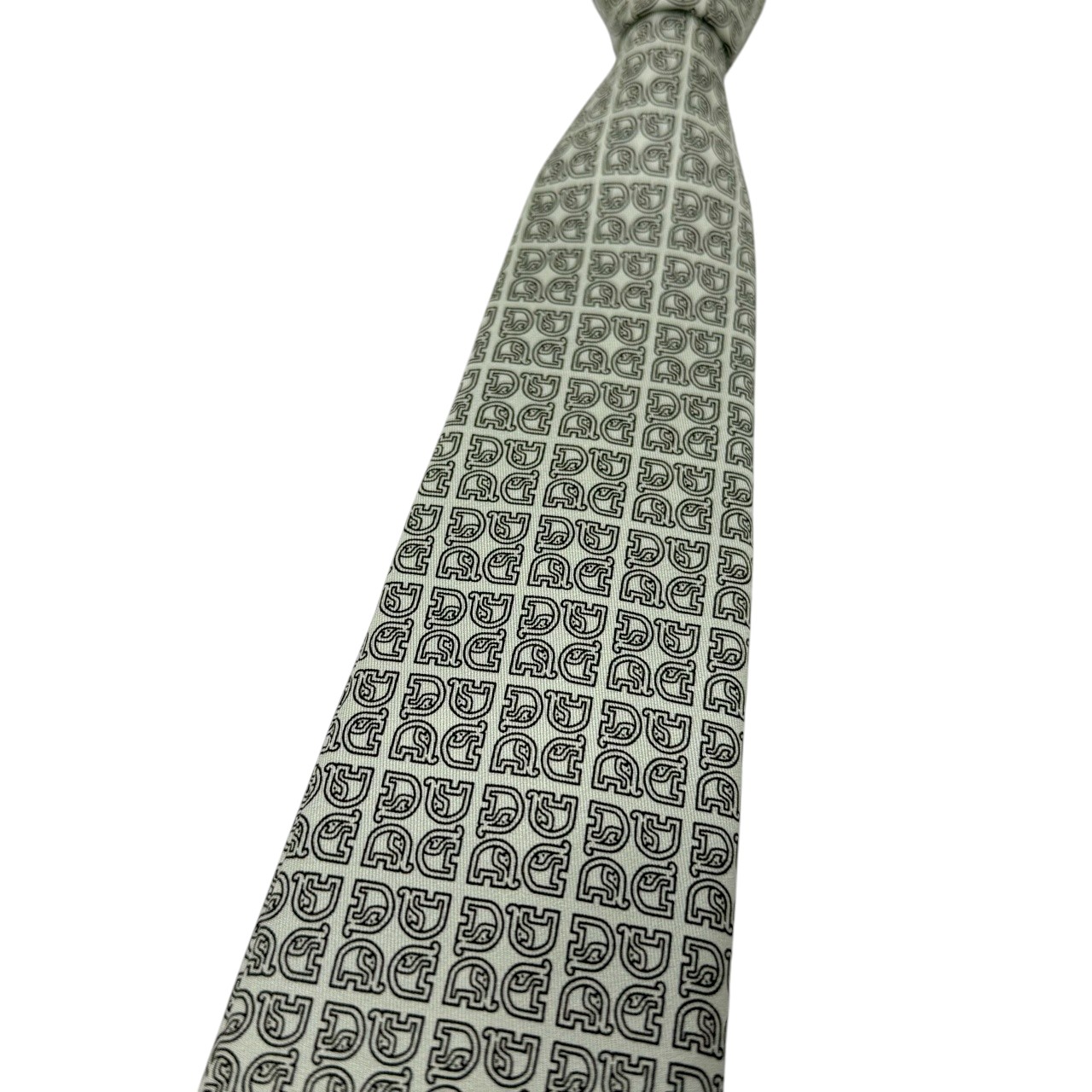 ジムトンプソンネクタイ(Jim Thompson necktie)-モノグラム柄|アイボリー