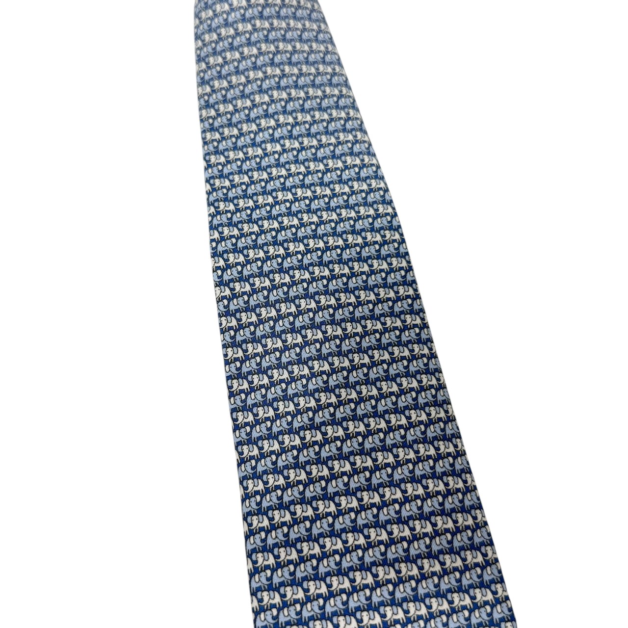 ジムトンプソンネクタイ(Jim Thompson necktie)象柄|ブルー