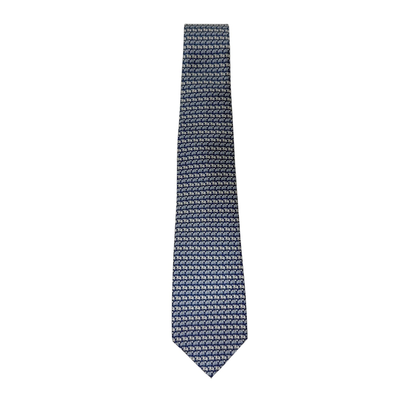 ジムトンプソンネクタイ(Jim Thompson necktie)象柄|ブルー
