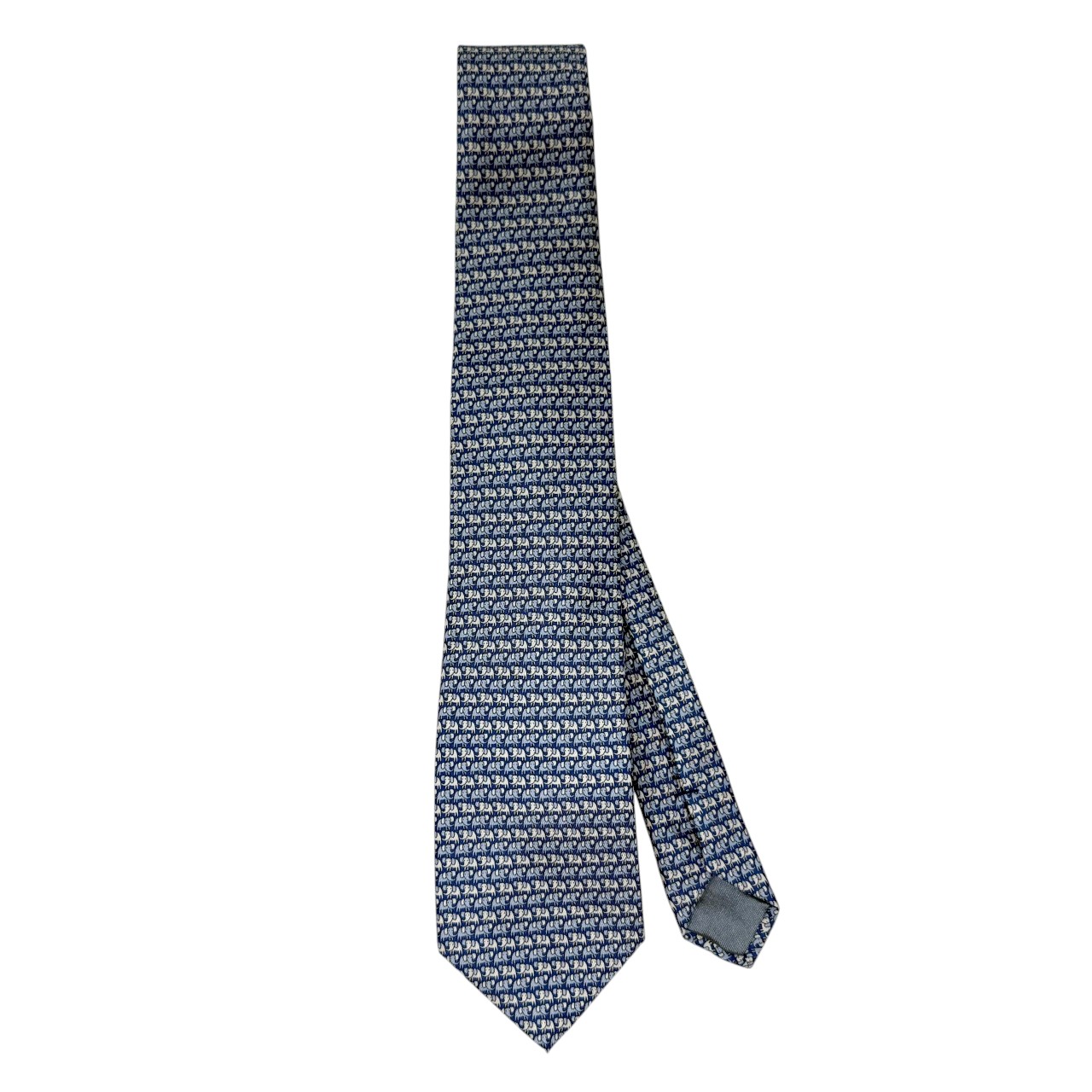 ジムトンプソンネクタイ(Jim Thompson necktie)象柄|ブルー