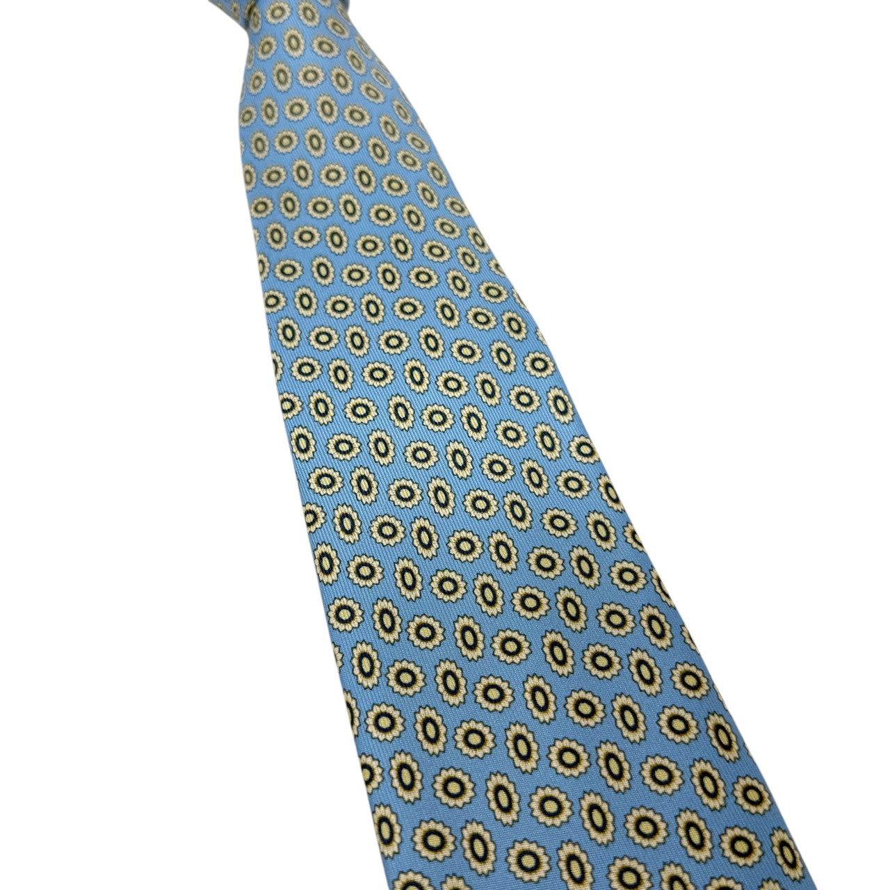 ジムトンプソンネクタイ(Jim Thompson necktie)-小紋柄|ライトブルー