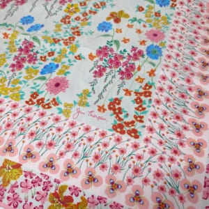 ジムトンプソンスカーフ（Jim Thompson scarf）-RWQAR_FLOWER_PINK