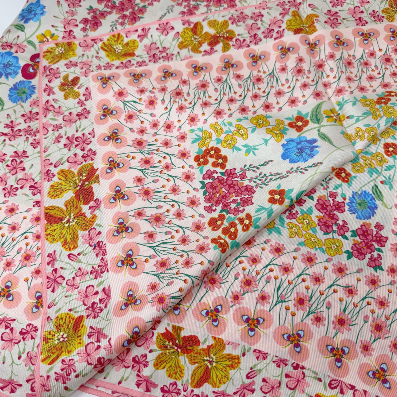 ジムトンプソンスカーフ(Jim Thompson scarf)-RWQAR_FLOWER_PINK