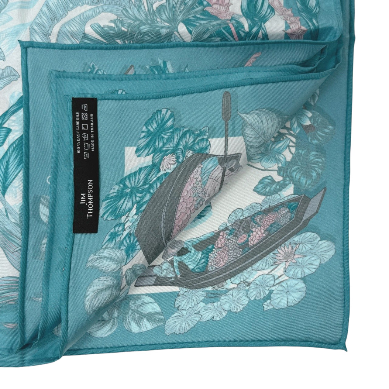 ジムトンプソンスカーフ(Jim Thompson scarf)-RWQAV_2000002601_DAMNOEN_FLOATING_GN