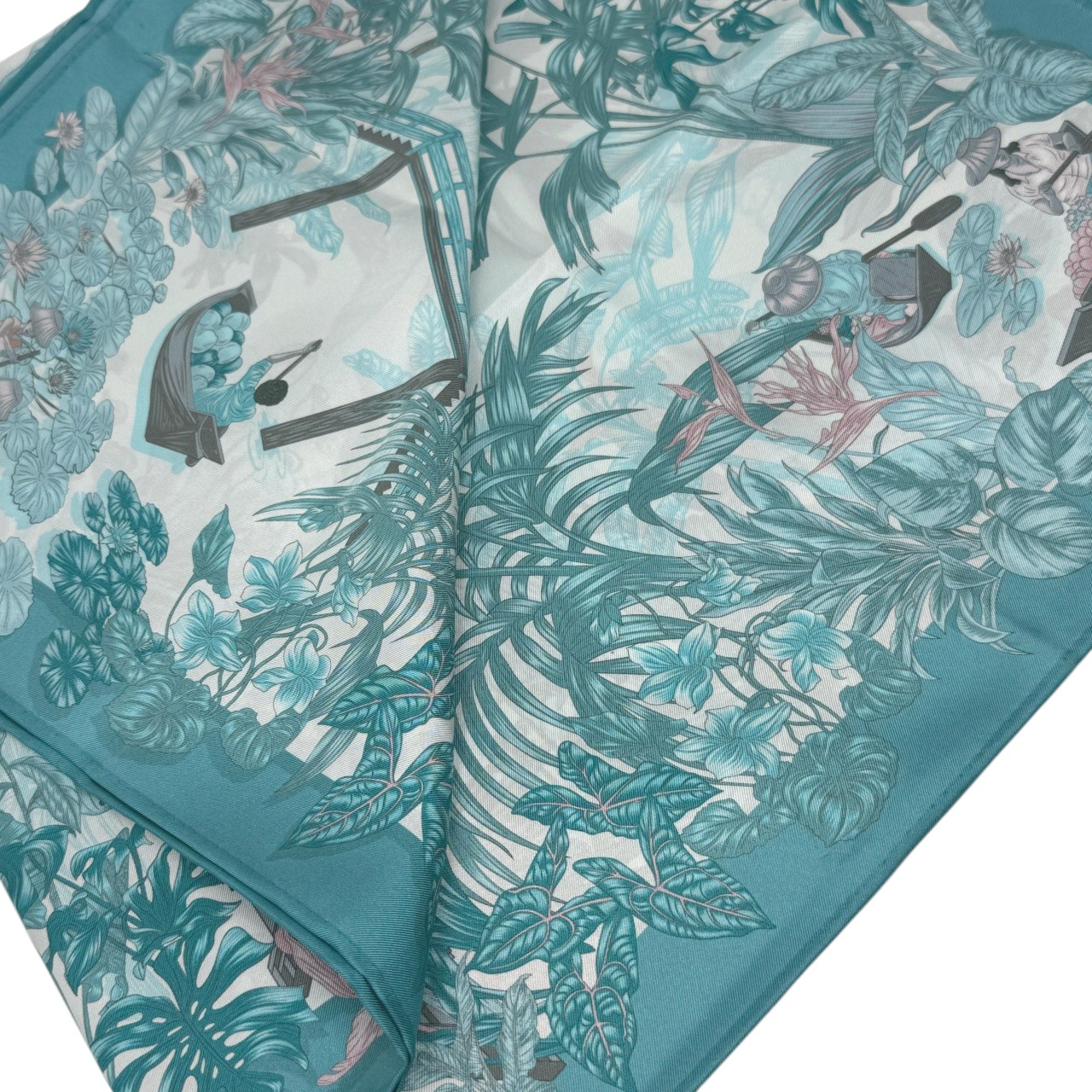 ジムトンプソンスカーフ(Jim Thompson scarf)-RWQAV_2000002601_DAMNOEN_FLOATING_GN